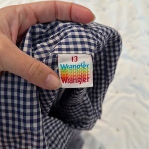 Vintage Wrangler Snap Button Western Shirt